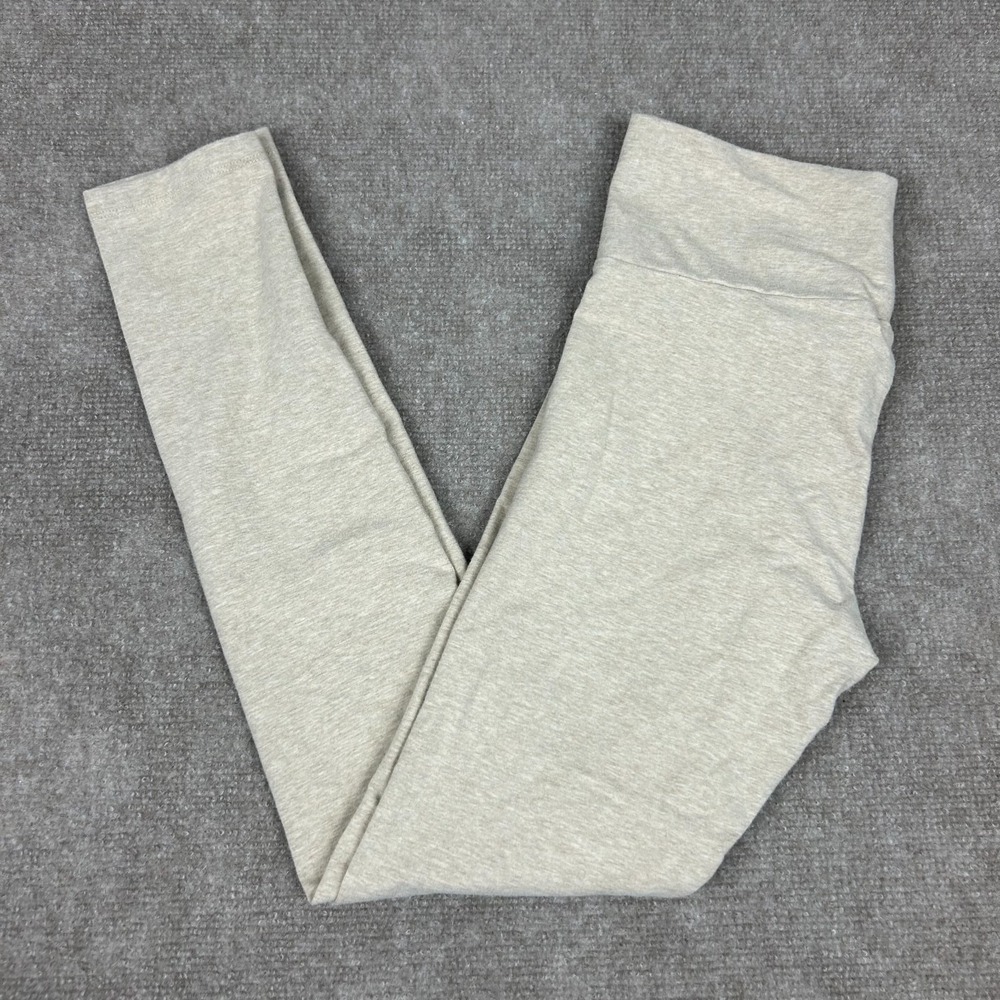 Forever 21 Leggings Women Large Heather Gray Cotton Stretch Heather Gray Workout